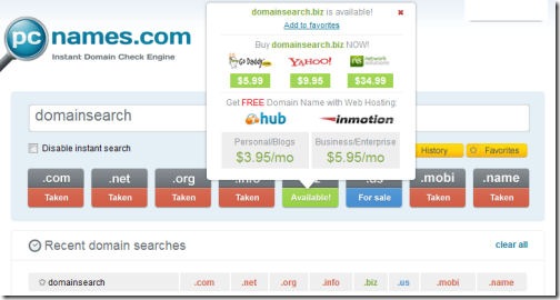 domain name  search