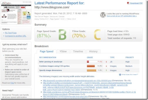 GTMetrix SEO Tools