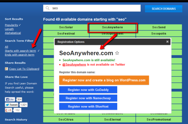 How To Search for Available .com Domain Names Easily?