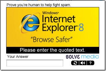 antispam captcha ie