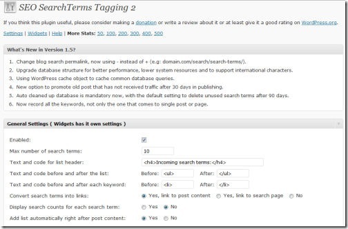 SEO SearchTerms Tagging