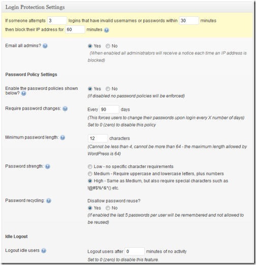 WordPress Security Login Lock