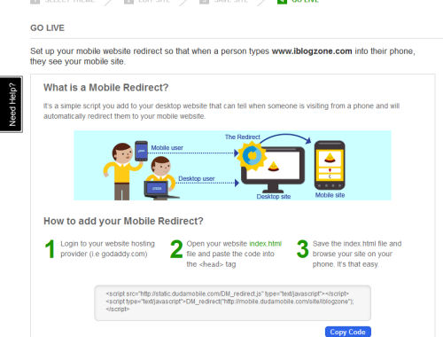 Mobile redirect