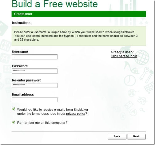 website builder step 3