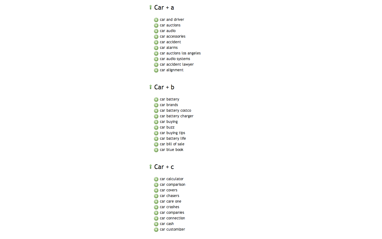 related keywords cars
