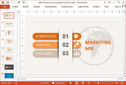 Marketing mix PowerPoint template