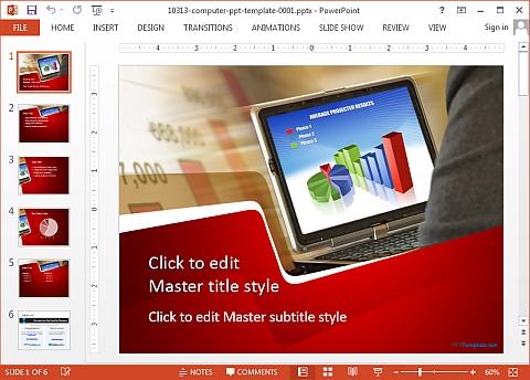 Computer PPT template